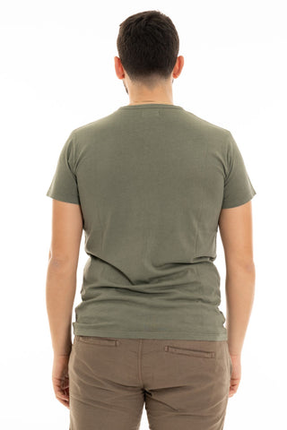 IMPURE SHORT SLEEVE IN JERSEY WITH V-NECK FOR MEN