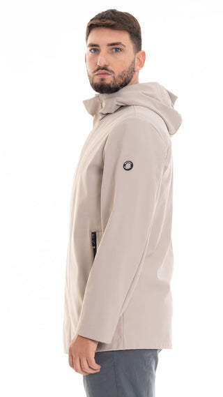 MARKUP PARKA SOFTSHELL ACCOPPIATO IN VELLUTTO UOMO MK794019 BEI