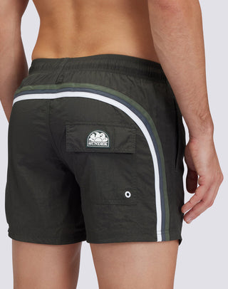 SUNDEK BOXER MARE EFFETTO STROPICCIATO CON DETTAGLIO ARCOBALENO SUL RETRO UOMO M504BDN5100 55101