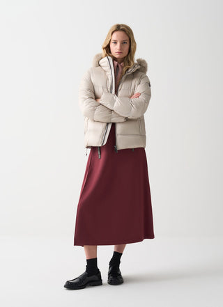 COLMAR GIUBBOTTO CORTO IN PIUMA CON CAPPUCCIO IN PELLICCIA DONNA 2216E 2Y0 16