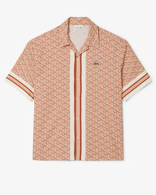 LACOSTE CAMICIA MANICA CORTA MONOGRAM LACOSTE CH9094 F9I