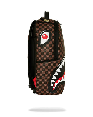 SPRAYGROUND SHARKS IN PARIS WTF BUBBLY BROWN CHECK ZAINO B8634
