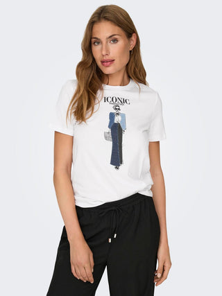 ONLY EMMA PRINTED T-SHIRT WOMEN 15329752 BWI