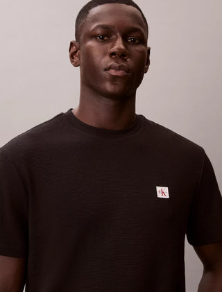 CALVIN KLEIN JEANS T-SHIRT WAFFLE BADGE CREWNK CK UOMO LV04RD008G UB1