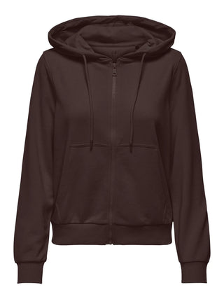 ONLY BEST FELPA CON CAPPUCCIO E ZIP 15384783 CLT