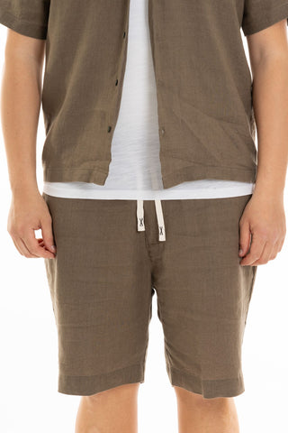 FIFTIETH PANTALACCIO CORTO IN LINO 201 VER