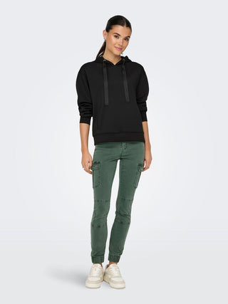 ONLY ALINA HOODIE WOMEN 15326742 BLK