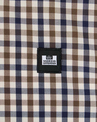 WEEKEND OFFENDER CAMICIA MANICA LUNGA A QUADRETTI PICCOLI SHSS2410 LISBON