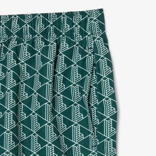 LACOSTE BOXER MARE MIDI CON STAMPA CON MONOGRAMMA MH9086 D1R