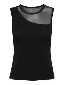 JACQUELINE DE YONG KIRKBY TOP CON SCOLLATURA VELATA DONNA 15350495 BLK