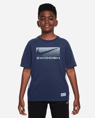 NIKE T-SHIRT C/LOGO A CONTRASTO JR HJ3743 410