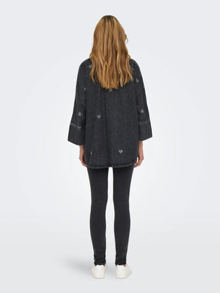 ONLY CAMICIA ONL GRACE 3/4 CON CUORI 15347081WSB