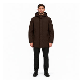MORE ALXANDER GIUBBOTTO MEDIO IN LAMINATO CON TASCHE E CAPPUCCIO ALEXANDER MOR