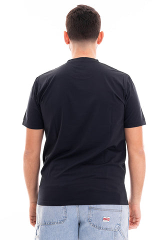 MARKUP CREW NECK SHORT SLEEVE T-SHIRT TECHNICAL COTTON MK691094 BLUE