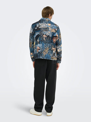 ONLY&SONS GIACCA CASSEL IN JACQUARD 22038535 MBD