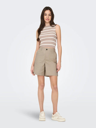 ONLY ZORA BERMUDA IN COTONE (col: oxford tan) 15344538 OXT