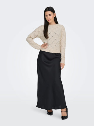 ONLY LIANA CREW NECK SWEATER WITH BEADS WOMEN 15324269 PMS