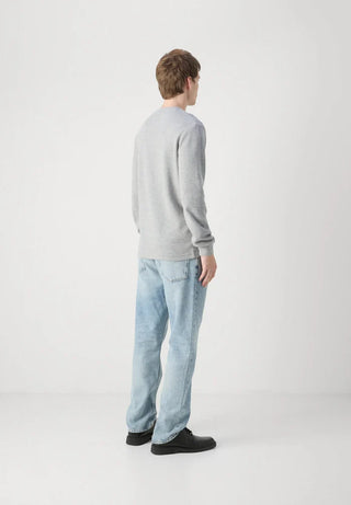 CALVIN KLEIN JEANS MAGLIONE GIROCOLLO CON LOGO SU MANICA UOMO J323989 P41