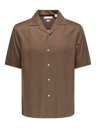 ONLY&SONS PERU RELAX CAMICIA MANICA CORTA A FANTASIA GEOMETRICA 22037249 PGS