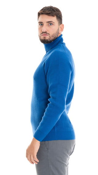 MARKUP MEN'S ENGLISH RIB HIGH NECK SWEATER MK790030 BLT