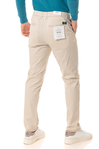 IMPURE AXEL PANTALONE CONFORT IN POPELINE TESSUTO TINTO UOMO AXEL PLC231