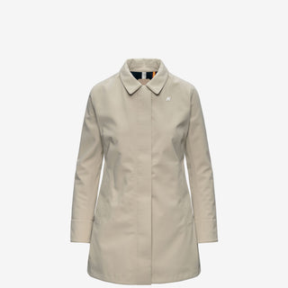 K-WAY MATHY BONDED GIUBBINO LUNGO DONNA K2148BW B2A