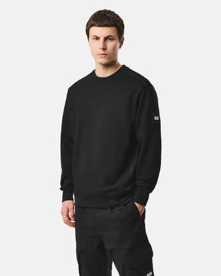 WEEKEND OFFENDER FELPA CON PATCH SUL BRACCIO SW3B18 THUNDER BLK