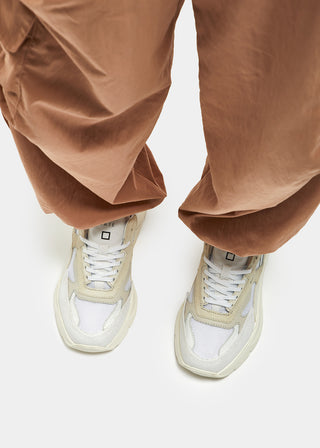 DATE SCARPE FUGA CANVAS WHITE DONNA W401-FG-CN-WH