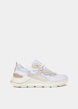 DATE SCARPE FUGA CANVAS WHITE DONNA W401-FG-CN-WH