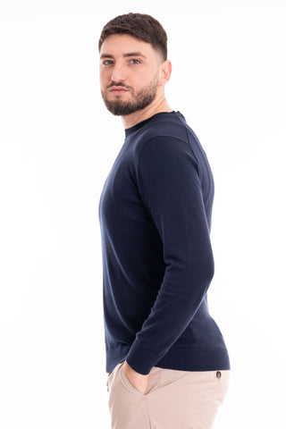 MARKUP CREW NECK COTTON SWEATER MK10001 BLUE