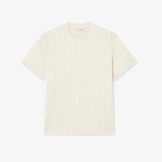 LACOSTE T-SHIRT JACQUARD CON MONOGRAMMA UOMO TH1985 8LX
