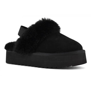 COLORS OF CALIFORNIA W PLATFORM SLIPPER IN SUEDE CON CHIUSURA A CINTURINO DONNA YWPLA07 BLA