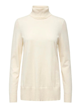 ONLY LIBI HIGH NECK SWEATER WOMEN (WHITECAP GRAY) 15324689 WGM