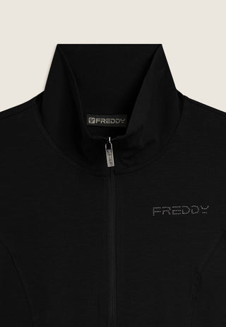 FREDDY FELPA CON ZIP E COLLO ALTOIN JERSEY S26WCRS4 N