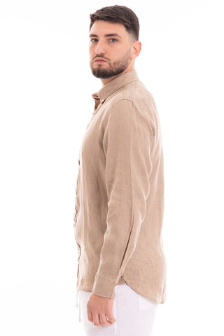 TOMMY HILFIGER M CAMICIA PIGMENT DYED SOLID REGULAR FIT MW34602 AEG