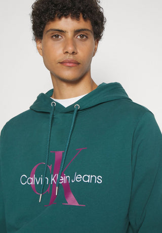 CALVIN KLEIN JEANS FELPA CON CAPPUCCIO MONOLOGO UOMO J320805 LJX