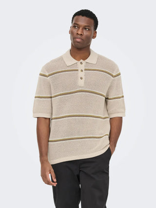 ONLY&SONS SEJR POLO IN MAGLIA RIGATA 22037085 SVL