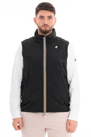 K-WAY SLEEVELESS JACKET VALEN STRETCH NYLON JERSEY MEN K3131JW USY