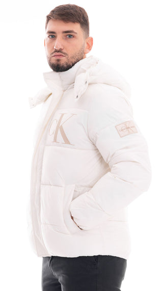 CALVIN KLEIN JEANS HOODED JACKET CK LOGO MEN J326104 YBI