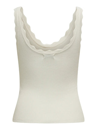JACQUELINE DE YONG NANNA CANOTTA CON SMERLO DONNA (col:cloud dancer) 15290585 CLD