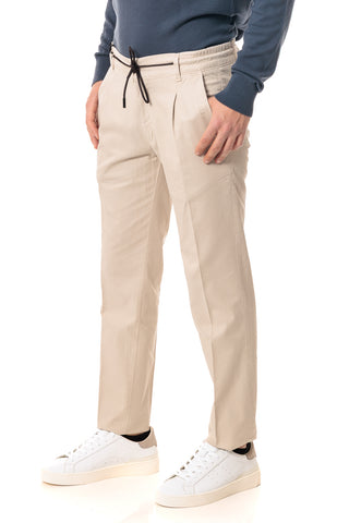 MORO PANTALACCIO MISTO LINO ME2586 BEI