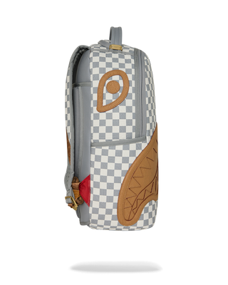 SPRAYGROUND EMBOSSED CREAM CHECK ZAINO B8593