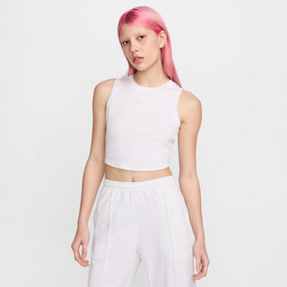 NIKE TOP A COSTINE CROP CON LOGO DONNA FB8279 051