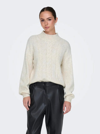 JACQUELINE DE YONG SUSANNA SWEATER LONG SLEEVE WOMEN (WHITECAP GRAY) 15328351 WTG