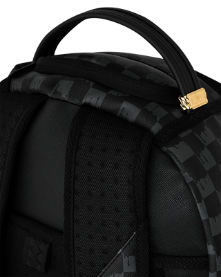 SPRAYGROUND BLACK AND WHITE DRIP CHECK SHARK ZAINO B8553