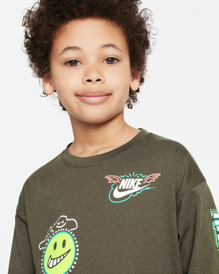 NIKE NSW ART OF PALY RELAXED LONG SLEEVES 86L109 F84