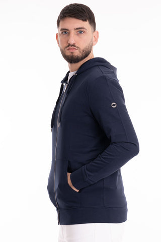 MARKUP HOODIE WITH ZIP MK12002 BLUE