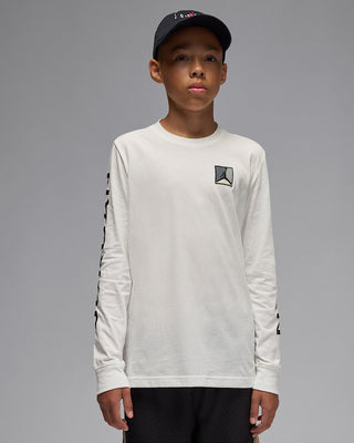 NIKE JORDAN T-SHIRT ESS BASELINE MANICA LUNGA JR 95F088 782