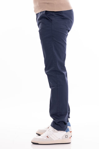 MORO PANTALONE TASCA AMERICA RASO REGULAR ME2454R BLU