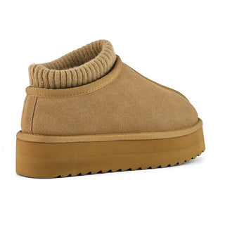 COLORS OF CALIFORNIA EGGY PLATFORM ANKLE BOOT WITH SOCK WOMEN YWPLA09 TAN